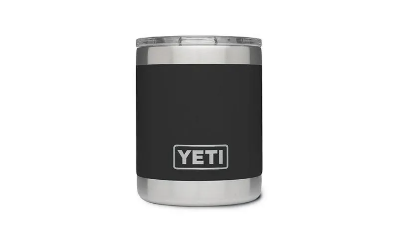 YETI RAMBLER 10 OZ LOWBALL- Black
